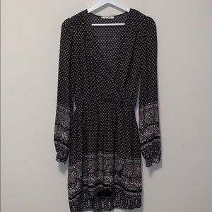 Long Sleeve Wrap Dress